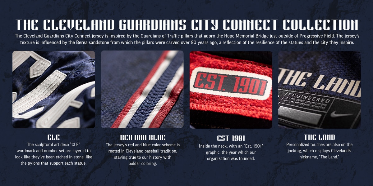 The Cleveland Guardians City Connect Collection